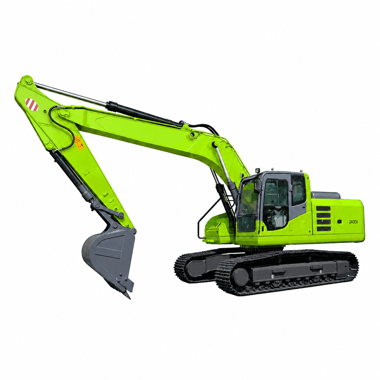 Illustration einer elektrischen Baumaschine