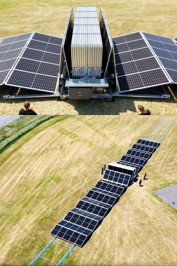 Moderne Photovoltaikanlage mit Batteriespeicher